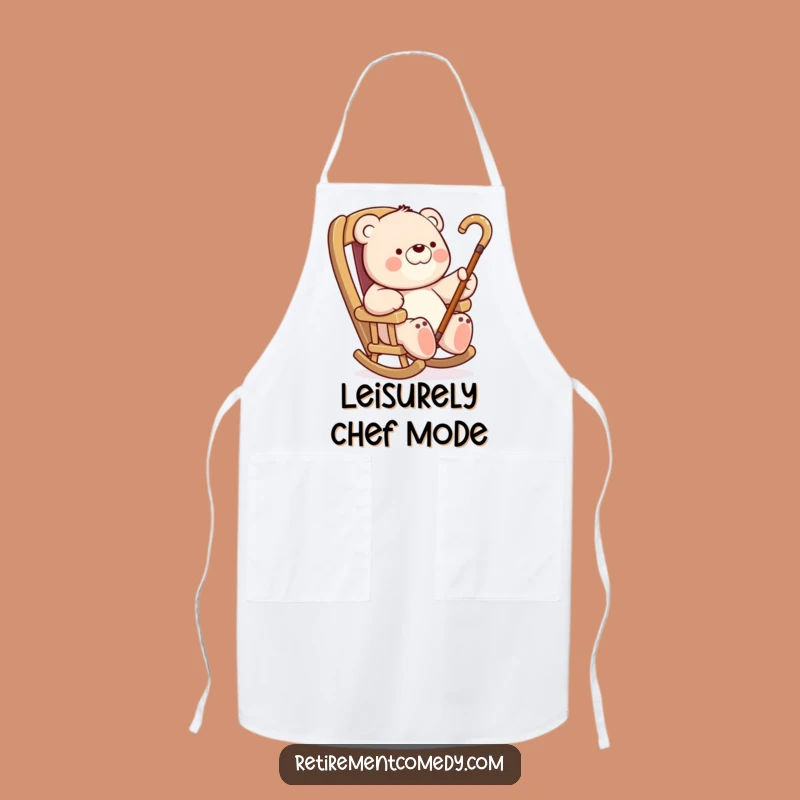 Funny Bear Rocking Chair Apron: Relaxed Cooking with Hilarious Charm