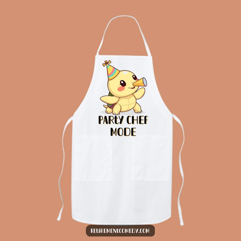 Funny Kawaii Turtle Apron: Cheerful Celebration Gift
