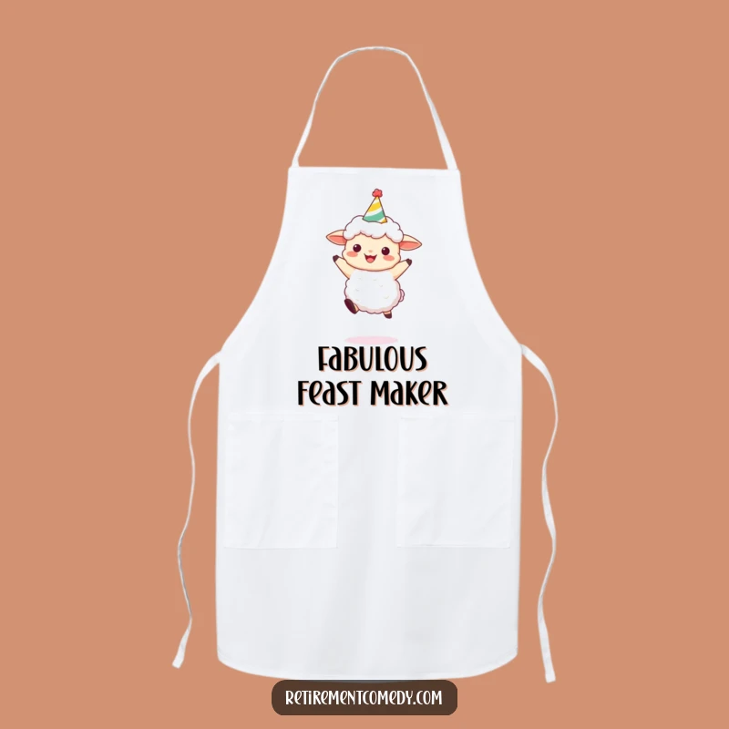 Funny Sheep Party Apron: Host with Hilarious Joy and Festive Flair