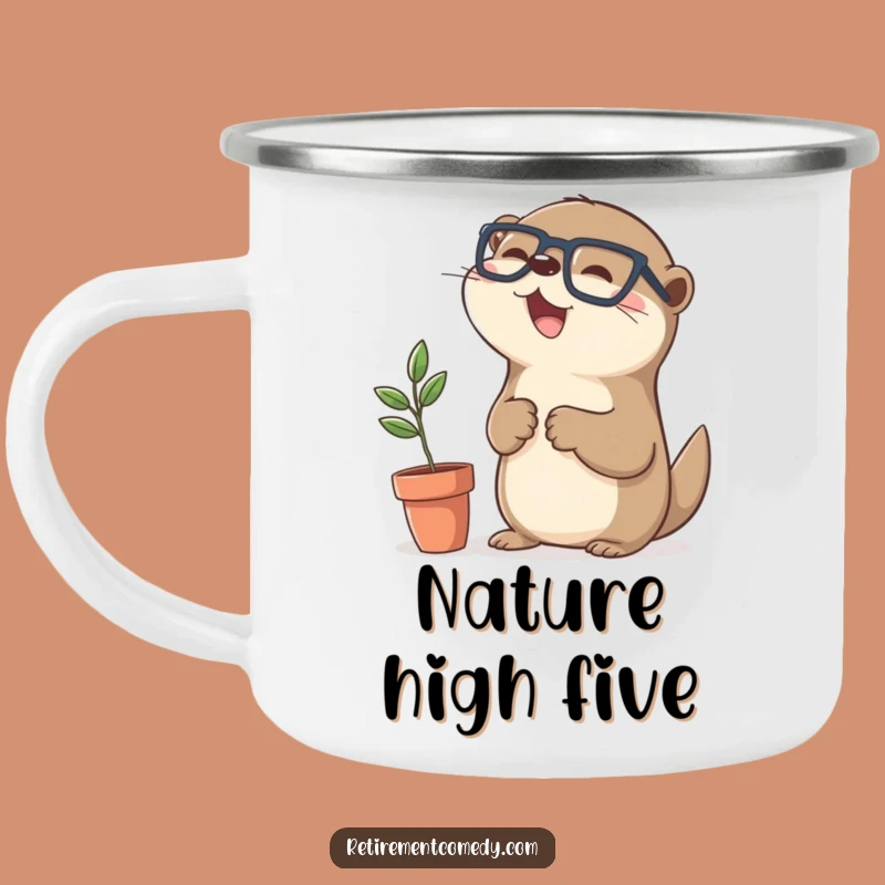 Funny Kawaii Otter Camping Mug: Outdoor Cute Gift