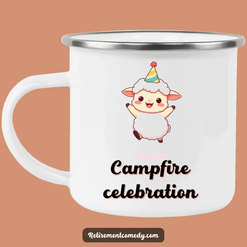 Funny Sheep Party Camping Mug: Festive, Joyful Gear for Outdoor Celebrations