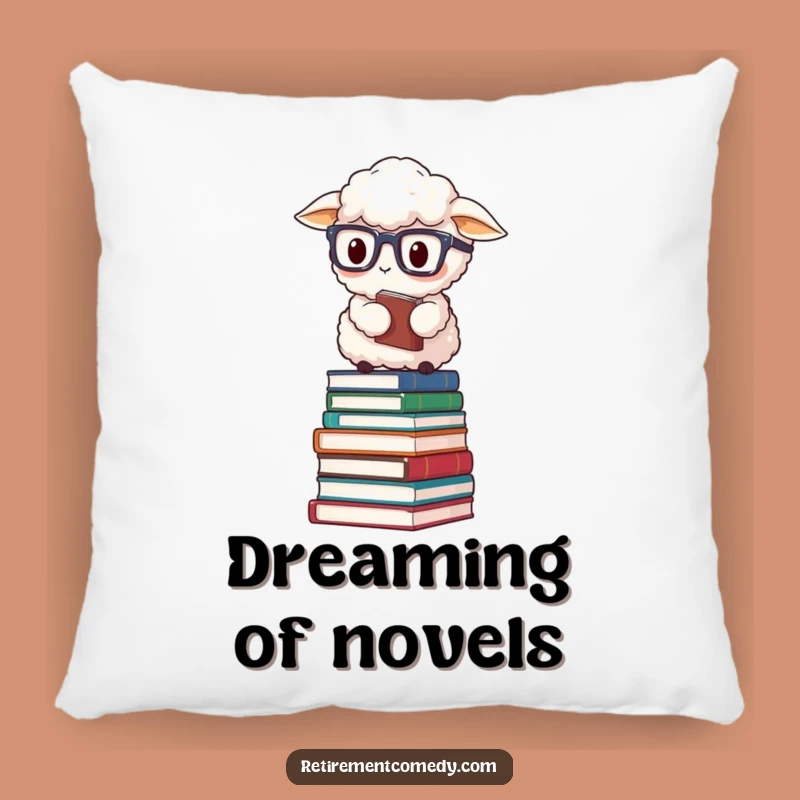 Funny Sheep Book Pillow: Cozy Comfort for Scholars