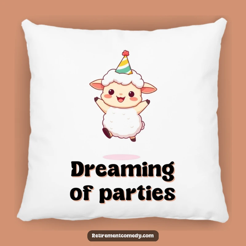 Funny Sheep Party Pillow: Cozy, Festive Decor for a Hilarious Touch
