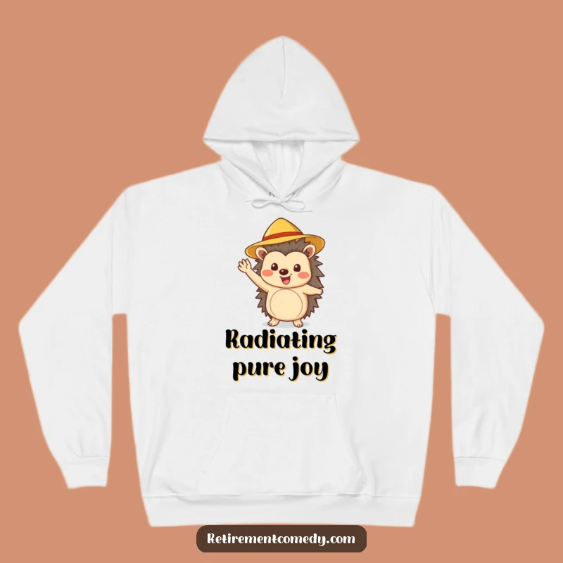 Cozy Funny Hedgehog Hoodie: Cheerful Sun Hat Wave for Outdoor Fun