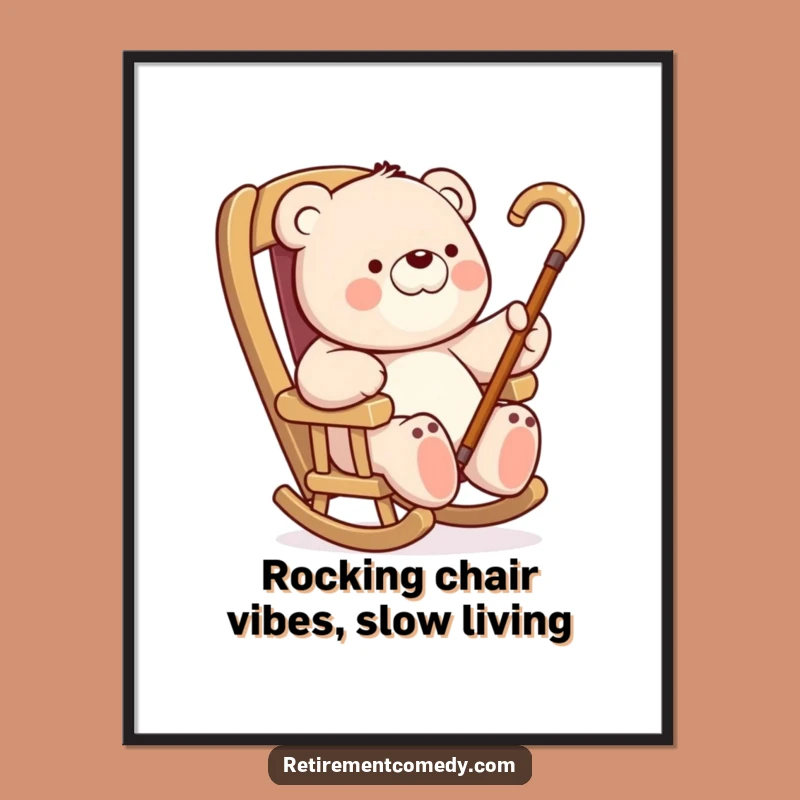 Free Printable Bear Rocking Art: Funny Downloadable Decor for Relaxed Vibes